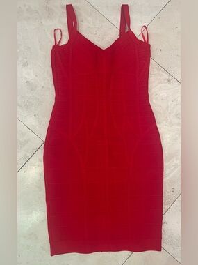 Women’s Red Bandage Bodycon Dress